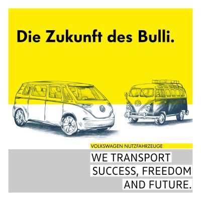 We transport success, freedom and future - Die Zukunft des Bulli