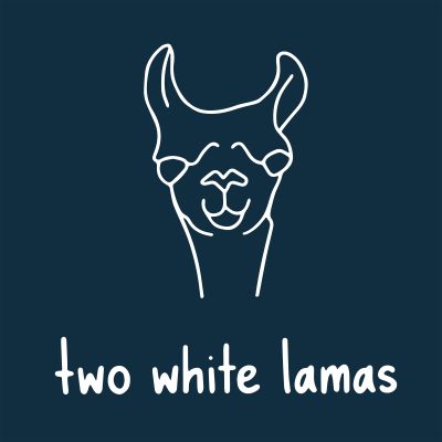 Two white Lamas