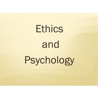 Ethics & Psychology